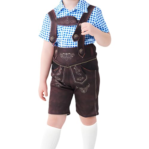 Zahoken Oktoberfest Kinderkostüm - Halloween Party Verkleidung - Festkleidung Für Umzüge Kindergarten Familienfeste Kinderfeste von Zahoken