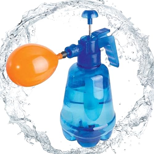 Zahoken Wasserballon Pumpe Mit 500 Luftballons, Wasserbomben Füllflasche, Handballonpumpe Tragbar, Wasserspielzeug Wiederverwendbare Wasserpumpen, Wasserfüllballonpumpe Kit Für Kinder von Zahoken
