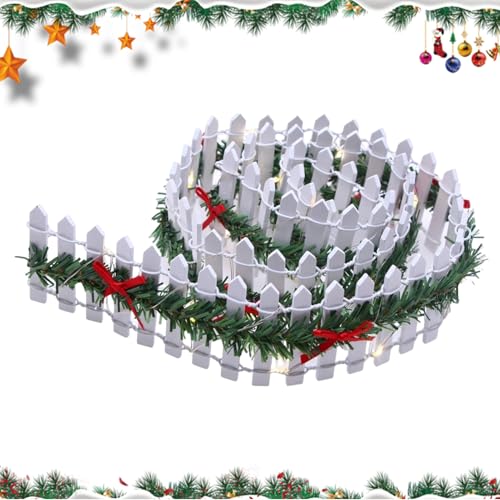 Zahoken Weihnachten Miniaturzaun – 89,9 cm Holz dekorative Lattenplatte – beleuchteter Miniatur-Hauszaun für Feengarten, Party, Kinder, Ferienhaus, Weihnachtsbaum-Dekoration Zahoken Weihnachten Miniaturzaun – 89,9 cm Holz dekorative Lattenplatte – beleuchteter Miniatur-Hauszaun für Feengarten, Party, Kinder, Ferienhaus, Weihnachtsbaum-Dekoration von Zahoken