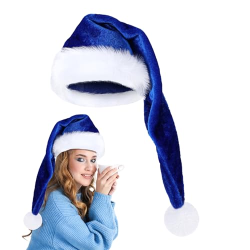 Zahoken Weihnachtshut 75 Cm Lang - Sanfter Samt Langer Weihnachtsmann Hut | Kopfaccessoire Kostumzubehor Feier Silvester Karneval Buhnenfest Winterfest Maskerade Zahoken Weihnachtshut 75 Cm Lang - Sanfter Samt Langer Weihnachtsmann Hut | Kopfaccessoire Kostumzubehor Feier Silvester Karneval Buhnenfest Winterfest Maskerade von Zahoken