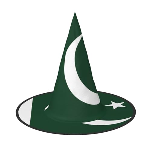 Zaixiansj Halloween-Hexenhut, Flagge von Pakistan, Kopfbedeckung, gruseliger Hut für Erwachsene, Festival-Kopfbedeckung Zaixiansj Halloween-Hexenhut, Flagge von Pakistan, Kopfbedeckung, gruseliger Hut für Erwachsene, Festival-Kopfbedeckung von Zaixiansj