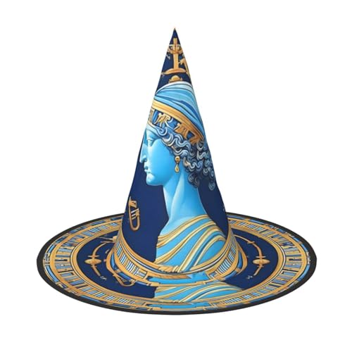 Zaixiansj Halloween-Hexenhut, Liebesgöttin-Druck, Kopfbedeckung, Erwachsene, gruseliger Hut, Festival-Kopfbedeckung Zaixiansj Halloween-Hexenhut, Liebesgöttin-Druck, Kopfbedeckung, Erwachsene, gruseliger Hut, Festival-Kopfbedeckung von Zaixiansj