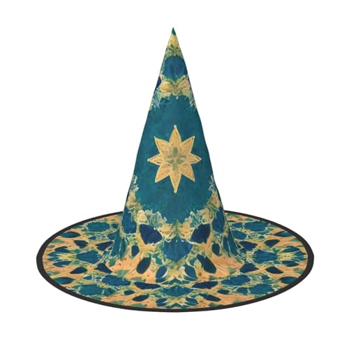Zaixiansj Halloween-Hexenhut, Viereck-Muster, Kopfbedeckung, Erwachsene, gruseliger Hut, Festival-Kopfbedeckung Zaixiansj Halloween-Hexenhut, Viereck-Muster, Kopfbedeckung, Erwachsene, gruseliger Hut, Festival-Kopfbedeckung von Zaixiansj