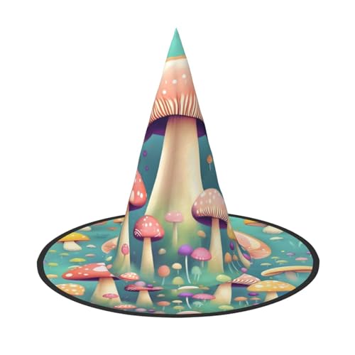 Zaixiansj Halloween-Hexenhut, hübsche kleine Pilze, Kostüm, Kopfbedeckung, Erwachsene, gruseliger Hut, Festival-Kopfbedeckung Zaixiansj Halloween-Hexenhut, hübsche kleine Pilze, Kostüm, Kopfbedeckung, Erwachsene, gruseliger Hut, Festival-Kopfbedeckung von Zaixiansj