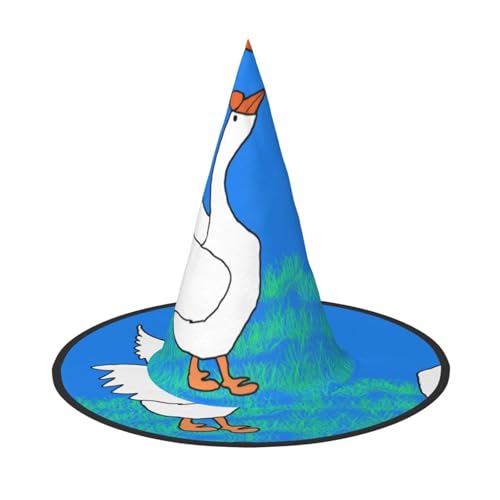 Zaixiansj Halloween-Hexenhut, weiße Gänseflügel, Kopfbedeckung, gruseliger Hut für Erwachsene, Festival-Kopfbedeckung Zaixiansj Halloween-Hexenhut, weiße Gänseflügel, Kopfbedeckung, gruseliger Hut für Erwachsene, Festival-Kopfbedeckung von Zaixiansj