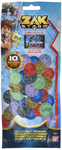 Zak Storm 41621 Actionspielzeug - Blind Pack, 10 Münzen Zak Storm 41621 Actionspielzeug - Blind Pack, 10 Münzen von Bandai