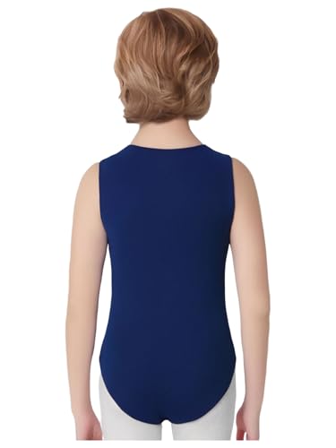 Zaldita Jungen Sportliche Trainings- und Darstellungs-Leotard für Turnen Ballett Tanz - Sleeveless Druckfarbblock Navy blau 146-152 Zaldita Jungen Sportliche Trainings- und Darstellungs-Leotard für Turnen Ballett Tanz - Sleeveless Druckfarbblock Navy blau 146-152 von Zaldita
