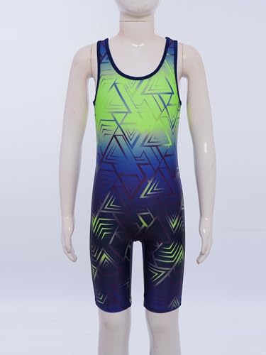 Zaldita Kinder Unisex Geometrisch Gedruckte Tank Top Biketard Sportliche Badeanzug für Gymnastik - Wettkämpfe und Workout Leuchtendes Grün 158-164 Zaldita Kinder Unisex Geometrisch Gedruckte Tank Top Biketard Sportliche Badeanzug für Gymnastik - Wettkämpfe und Workout Leuchtendes Grün 158-164 von Zaldita