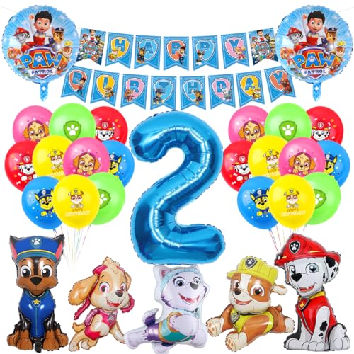 Geburtstagsdeko 2 Jahre Junge, 30 Stück 2 Geburtstag Junge, Deko 2 Geburtstag Junge, Luftballon 2 Geburtstag, Karikatur Dog Luftballons, Luftballon 2 Geburtstagsdeko Set, Happy Birthday Banner Geburtstagsdeko 2 Jahre Junge, 30 Stück 2 Geburtstag Junge, Deko 2 Geburtstag Junge, Luftballon 2 Geburtstag, Karikatur Dog Luftballons, Luftballon 2 Geburtstagsdeko Set, Happy Birthday Banner von Zaloife