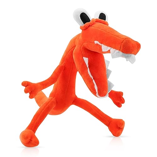 Plüschtier Rainbow Monster Orange, Horrorspiel Kuscheltier Plush, Stofftier Rainbow Plüsch Puppe Geschenk für Kinder Erwachsen von Zaloife