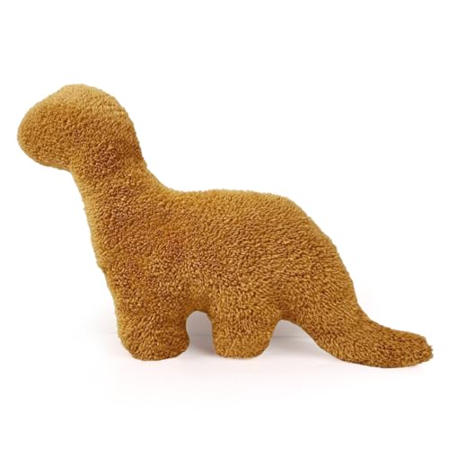 Zaloife Kuscheltier Dino Chicken Nugget, Dino-Nugget Plüschtier, Chicken Nugget Stofftier, Plüsch Dino Chicken Nugget Kissen Puppe Geschenk für Fans Kinder B von Zaloife