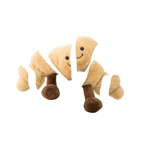 Zaloife Plüschtier Brot Croissant, Kuscheltier Plush 20cm, Stofftier Plüsch Puppe Geschenk für Kinder Zaloife Plüschtier Brot Croissant, Kuscheltier Plush 20cm, Stofftier Plüsch Puppe Geschenk für Kinder von Zaloife