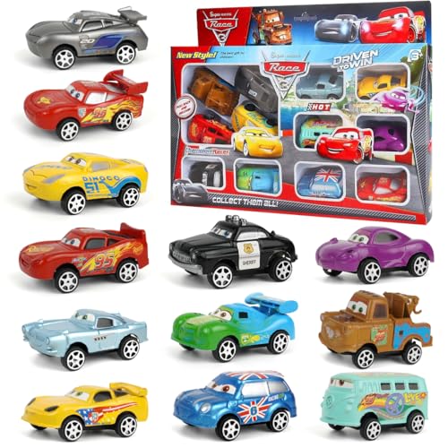Zaloife Toy Car Set, 12 Pcs Cars Spielzeug, Auto-Kuchendekoration, Kinderidee Spielfahrzeuge, Mini Auto Tortendekoration, Small Vehicles for Children Zaloife Toy Car Set, 12 Pcs Cars Spielzeug, Auto-Kuchendekoration, Kinderidee Spielfahrzeuge, Mini Auto Tortendekoration, Small Vehicles for Children von Zaloife