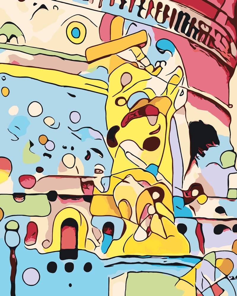 Malen nach Zahlen - Rom ist bunt - 3 - Artist's Edition - by zamart, mit Rahmen von Zamart