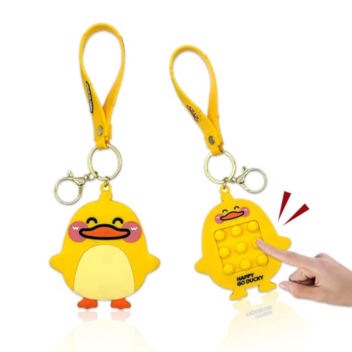 Zamety 10cm Squeeze Toys Schlüsselanhänger, Gelbe Ente Plopper Spielzeug Schlüsselanhänge Popit Spiel Silikon Schlüsselbund für Erwachsene Antistress Spielzeug und Kinder Zamety 10cm Squeeze Toys Schlüsselanhänger, Gelbe Ente Plopper Spielzeug Schlüsselanhänge Popit Spiel Silikon Schlüsselbund für Erwachsene Antistress Spielzeug und Kinder von Zamety