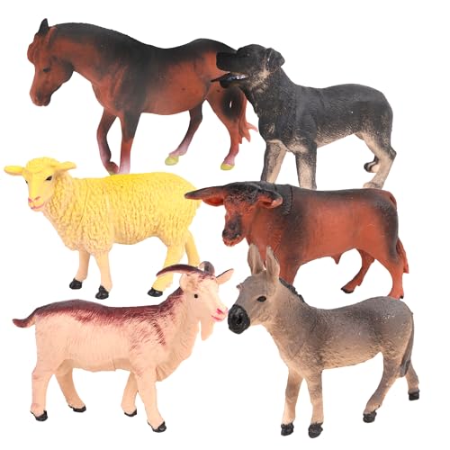 Zanimo & co - Bauernhof-Tierfigur - 030335 - Zufälliges Modell - Kunststoff - Zum Sammeln - Kinderspielzeug - Realistisch - Miniatur - Tierassortiment - Ab 3 Jahren von Zanimo & co