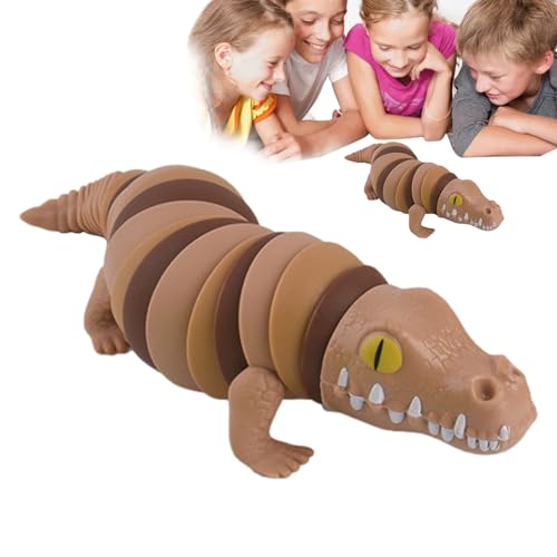 Lustiges Krokodilspielzeug – Zerlegen und Wieder zusammenbauen. Cartoon-Krokodil, bewegliches Kreaturenspielzeug mit Gelenk, Krokodilverformungsspielzeug, süßes Fingerspielzeug für Jungen und Mädchen von Zankie