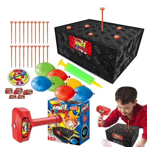 Zankie Balloon Burst Box Game – Wack A Balloon Game, Whack A Balloon Game, Pop The Balloon Game | Knifflige Ballon-Desktop-Brettspiele von Zankie