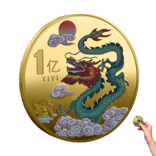 Zankie Chinesisches Neujahr 2024 Drachenmünze – Traditionelle chinesische Drachenmünze 2024 Chinesischer Drache Glücksmünze für Geld, Glück, Gesundheit, Reichtum, chinesische Neujahrsgeschenke Zankie Chinesisches Neujahr 2024 Drachenmünze – Traditionelle chinesische Drachenmünze 2024 Chinesischer Drache Glücksmünze für Geld, Glück, Gesundheit, Reichtum, chinesische Neujahrsgeschenke von Zankie