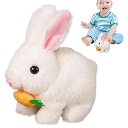 Zankie Mein realistisches Hasenspielzeug - Realistic Bunny Soft Toy Light Up Kaninchen Spielzeug ha se gefülltes Tier mit Sounds handgefertigt interaktives lustiges Hasenspielzeug für Kinder Zankie Mein realistisches Hasenspielzeug - Realistic Bunny Soft Toy Light Up Kaninchen Spielzeug ha se gefülltes Tier mit Sounds handgefertigt interaktives lustiges Hasenspielzeug für Kinder von Zankie