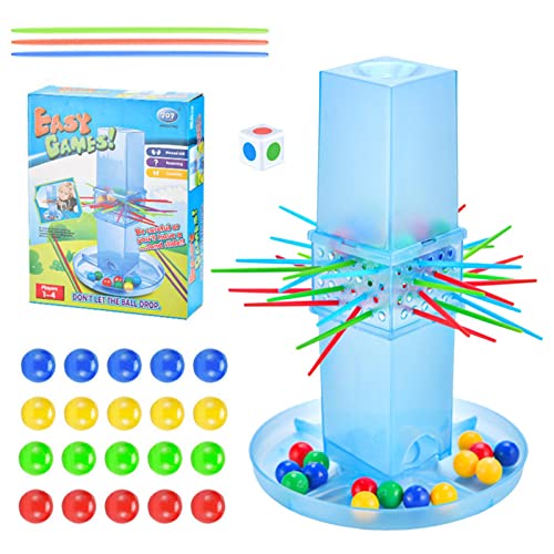 Zankie Stick-Pull-Spiel – Stick-Spiele Für Kinder Mit Perlen, Stöcken Und Spieleinheit, Für 2 Bis 4 Spieler von Zankie