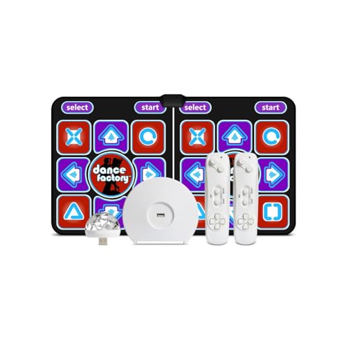 Zanthicia Doppelte drahtlose Tanzmatte Heimcomputer TV Dual Use Schnittstelle Kunststoff Faltbare somatosensorische Tanzmaschine Gewichtsverlustkissen von Zanthicia