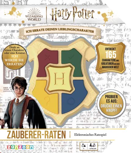 Zanzoon | Harry Potter Zauberer-Raten | Familienspiel | Quizspiel | 1 Spieler | Ab 7+ Jahren | Deutsch von Zanzoon