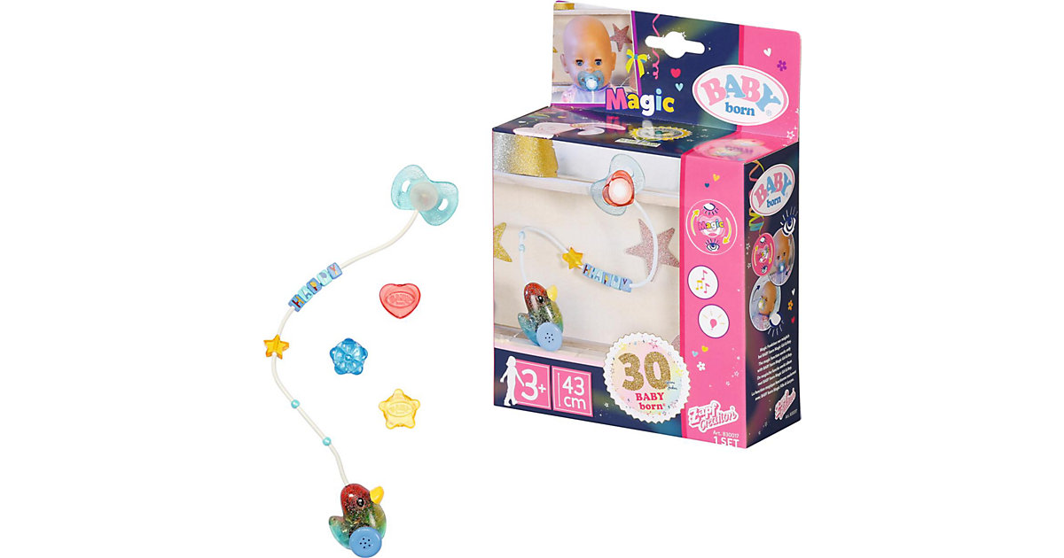 BABY born® Happy Birthday Interactive Magic Schnuller 43 cm bunt von Zapf Creation