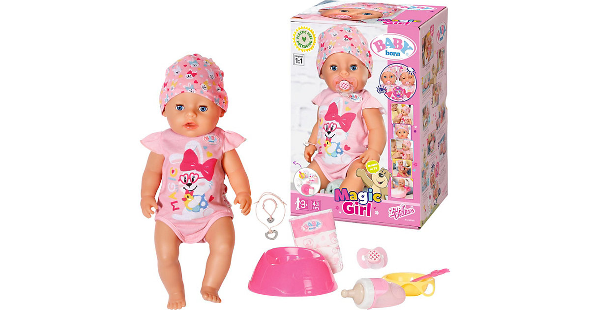 BABY born® Magic Girl 43 cm rosa von Zapf Creation