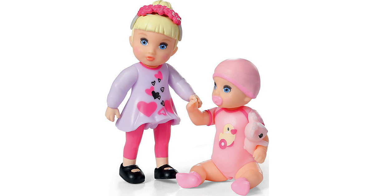 BABY born® Minis - Doppelpack Isabella&Hannah lila-kombi von Zapf Creation