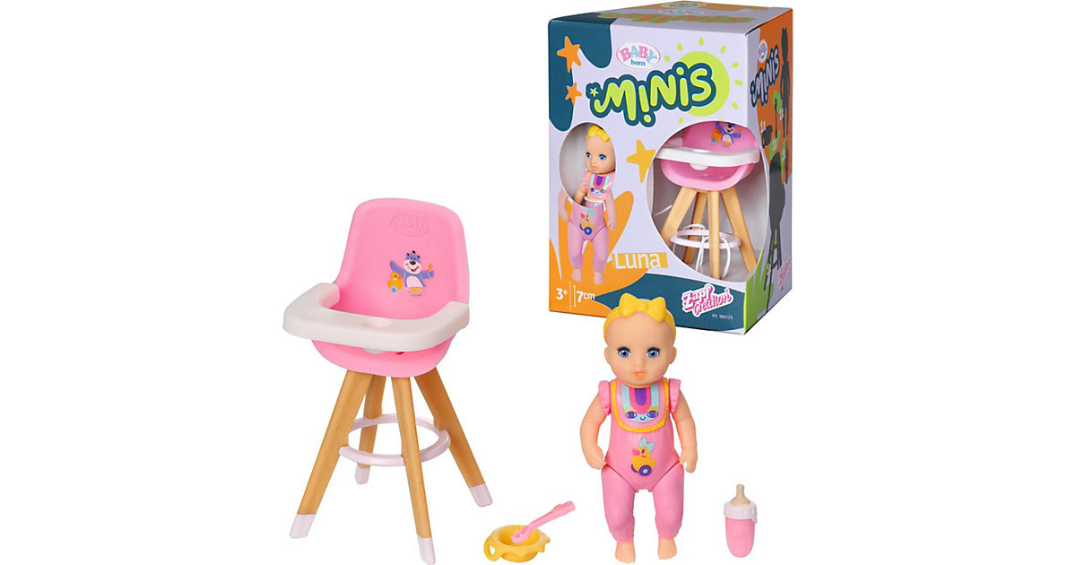 BABY born® Minis - Playset Highchair rosa Modell 1 von Zapf Creation