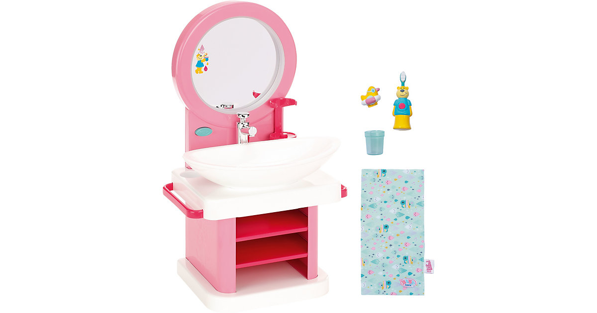 BABY born® Bad Zahnpflege-Set mit Waschtisch rosa/weiß von Zapf Creation