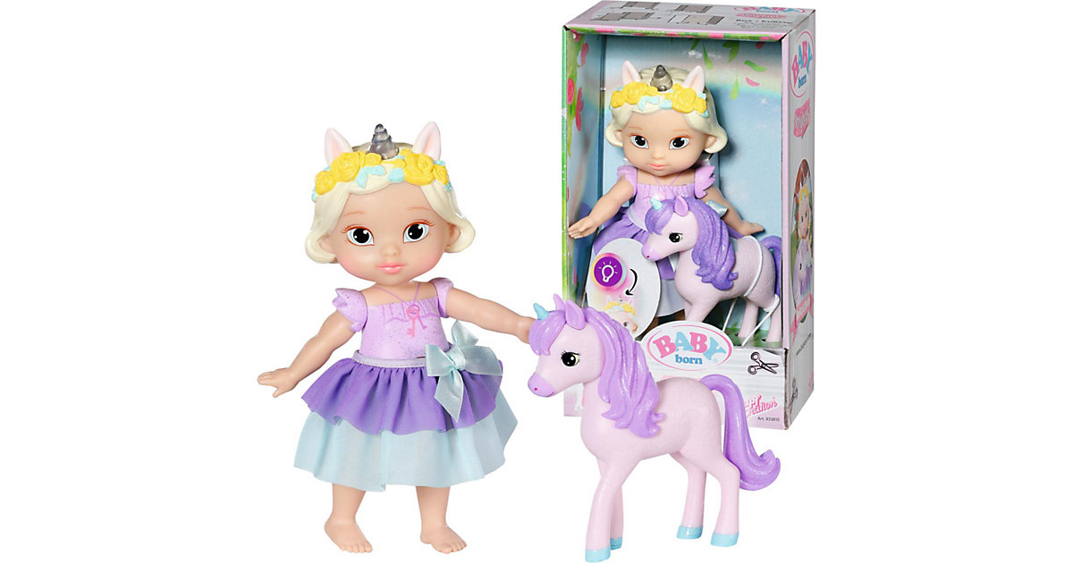 BABY born Storybook Princess Bella & Einhorn 18 cm mehrfarbig Modell 1 von Zapf Creation