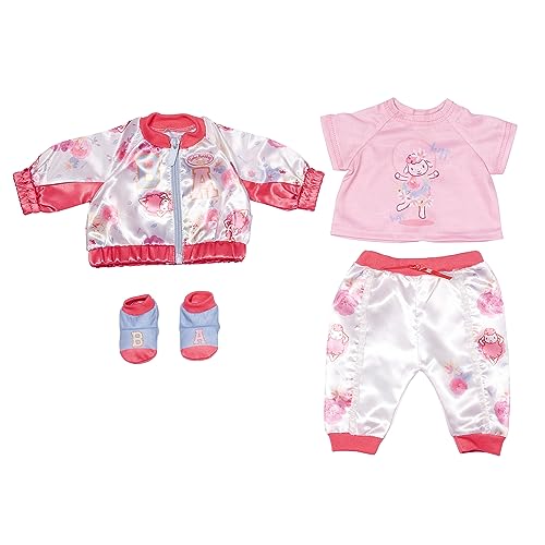 Baby Annabell, Puppenkleidung, Baby Annabell Deluxe Outdoor Set 43cm mit Jacke, Shirt, Hose und Socken, 707449, Zapf Creation von Baby Annabell