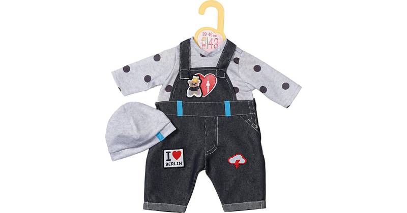Dolly Moda Berlin Outfit 39-46 cm (43 cm) grau-kombi von Zapf Creation