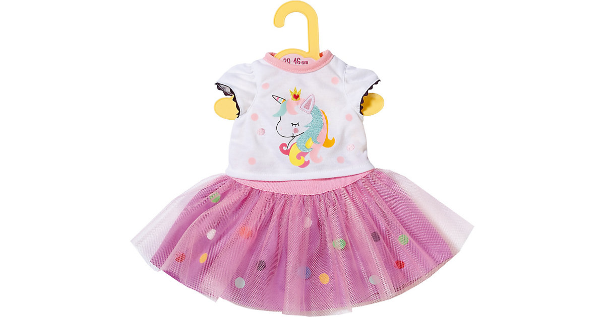 Dolly Moda Einhorn Shirt mit Tutu 43cm rosa Gr. 39-46 Dolly Moda Einhorn Shirt mit Tutu 43cm rosa Gr. 39-46 von Zapf Creation