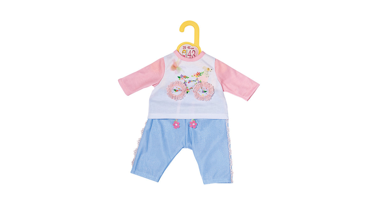 Dolly Moda Shirt + Hose Fahrrad 39-46 cm (43 cm) von Zapf Creation