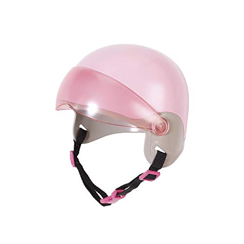 Zapf Creation 825914 BABY born City Scooterhelm Puppenhelm mit verstellbarem Visier und Riemen, Puppenzubehör 43 cm, rosa von BABY Born