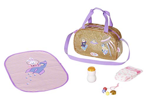 BABY born Happy Birthday, goldene Wickeltasche im Astronauten Design mit Wickelunterlage, Windel und Puderdose, 831106 Zapf Creation BABY born Happy Birthday, goldene Wickeltasche im Astronauten Design mit Wickelunterlage, Windel und Puderdose, 831106 Zapf Creation von BABY Born