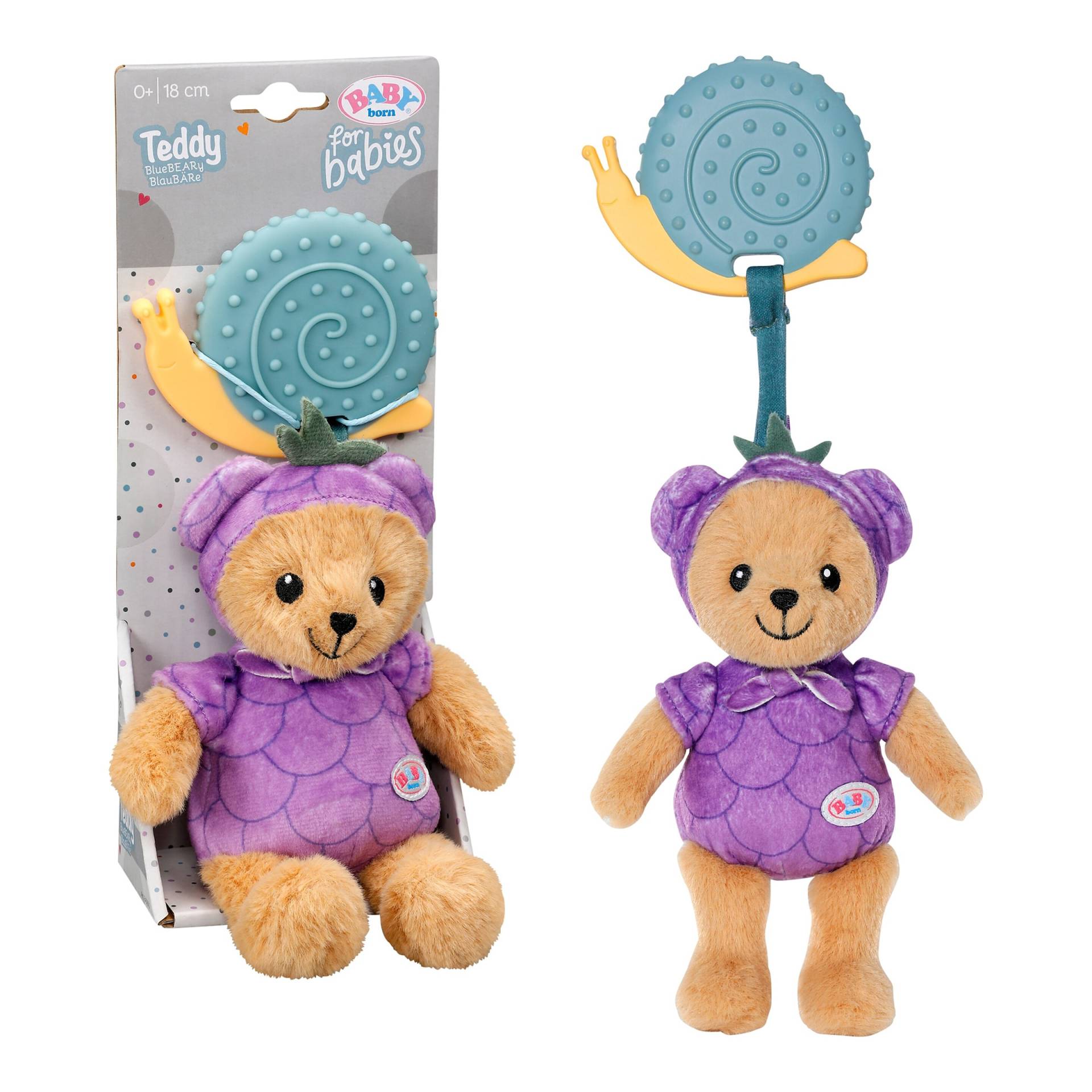 Zapf Creation Baby Born Kuscheltier Teddy BlauBÄRe for babies 18cm von Zapf Creation