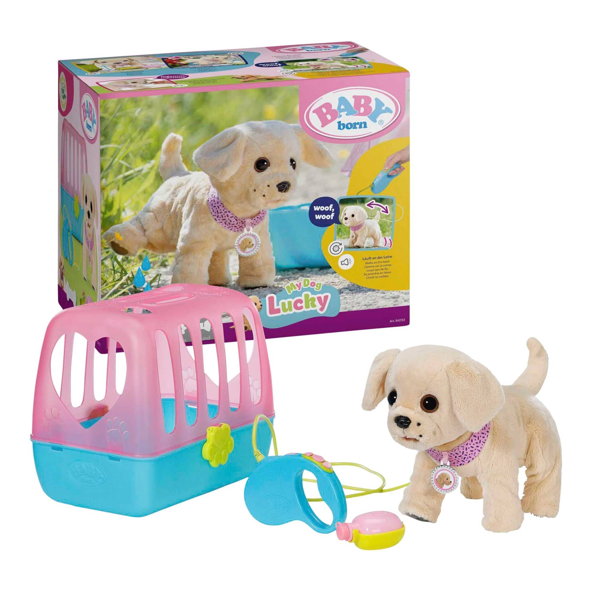 Zapf Creation Baby Born Mein Hund Lucky mit Box von Zapf Creation