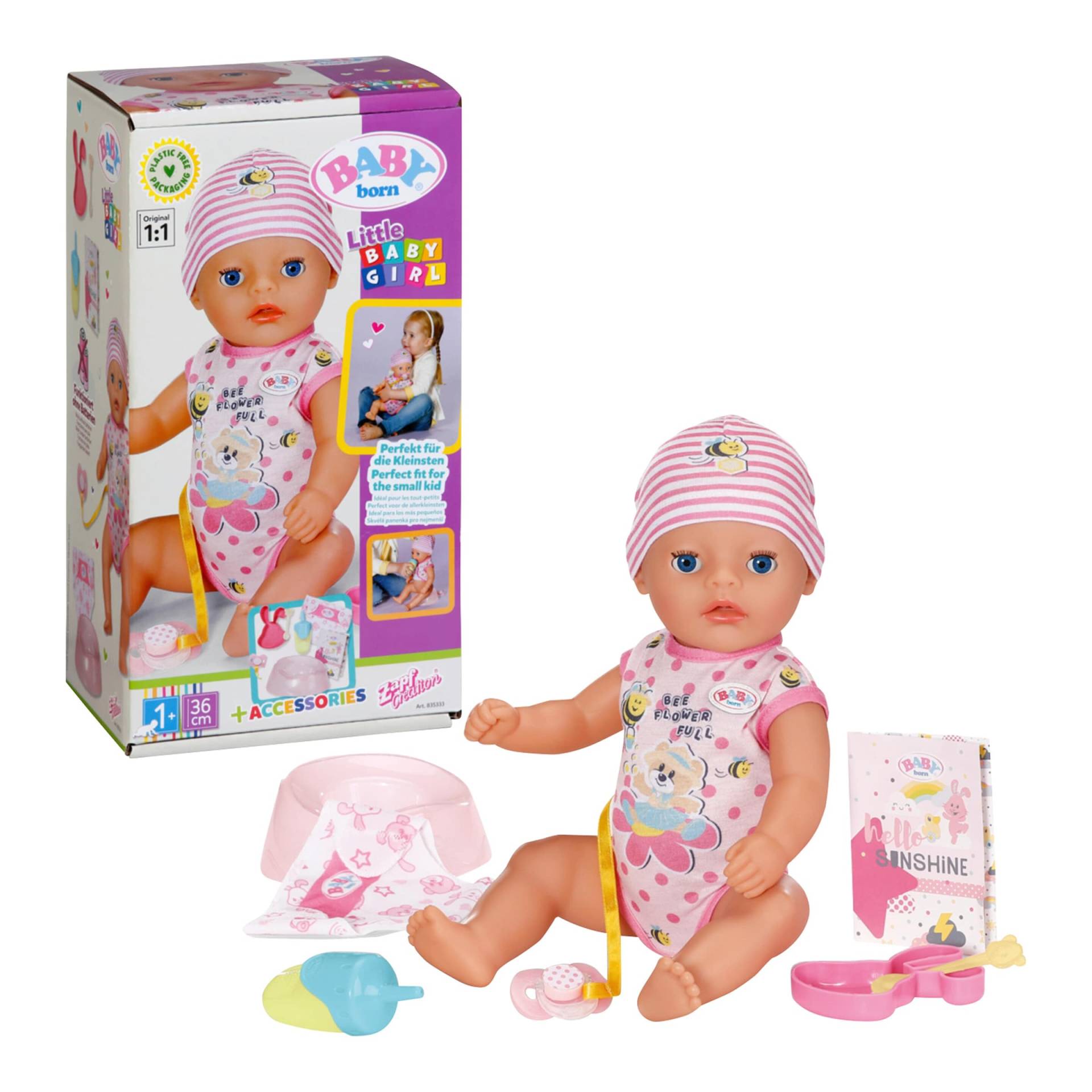 Zapf Creation Baby Born Puppe Little Girl 36cm von Zapf Creation