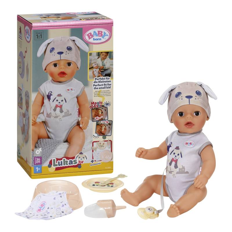 Zapf Creation Baby Born Puppe Lukas Hund 36cm von Zapf Creation