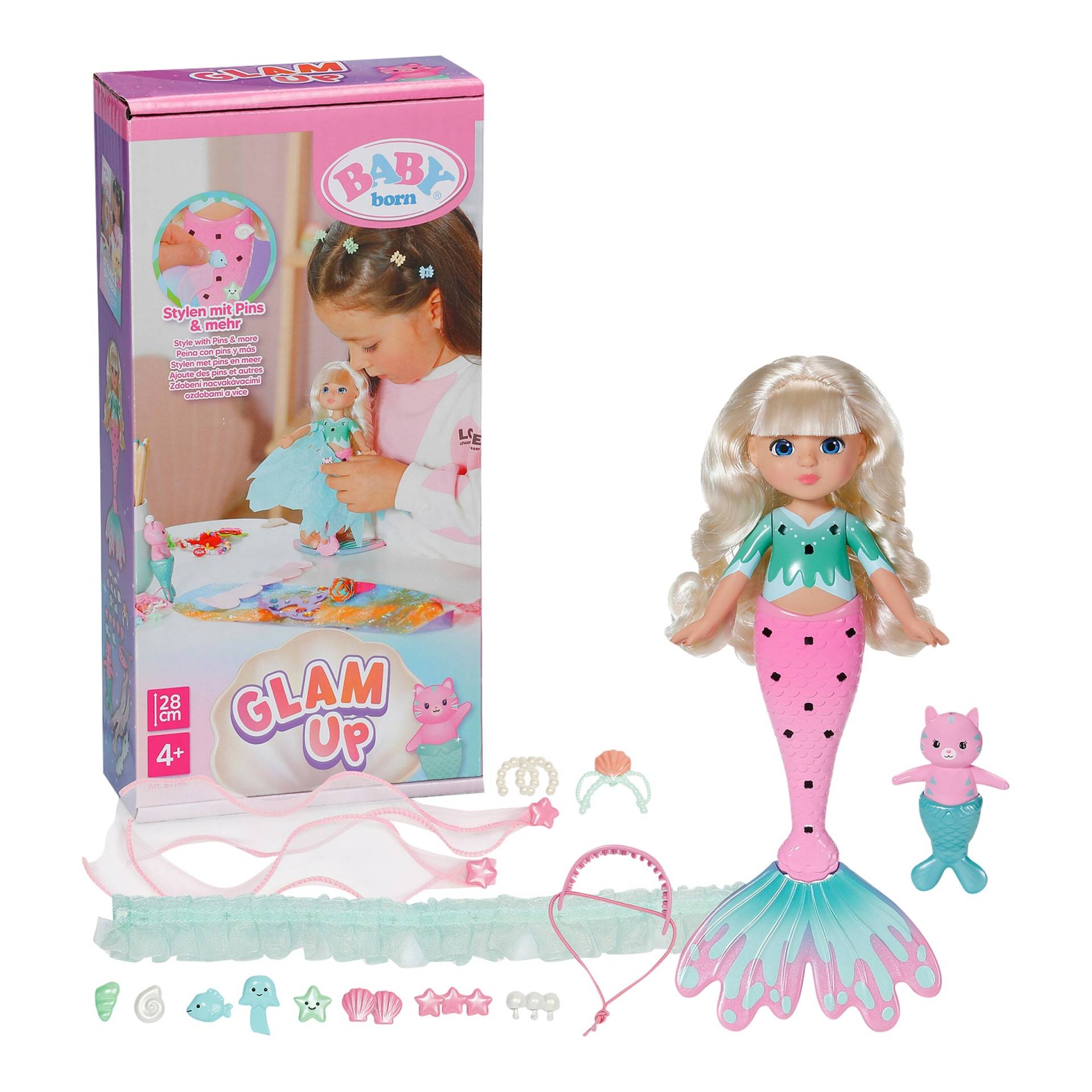 Zapf Creation Baby Born Puppe Meerjungfrau Glam Up Sparkle von Zapf Creation