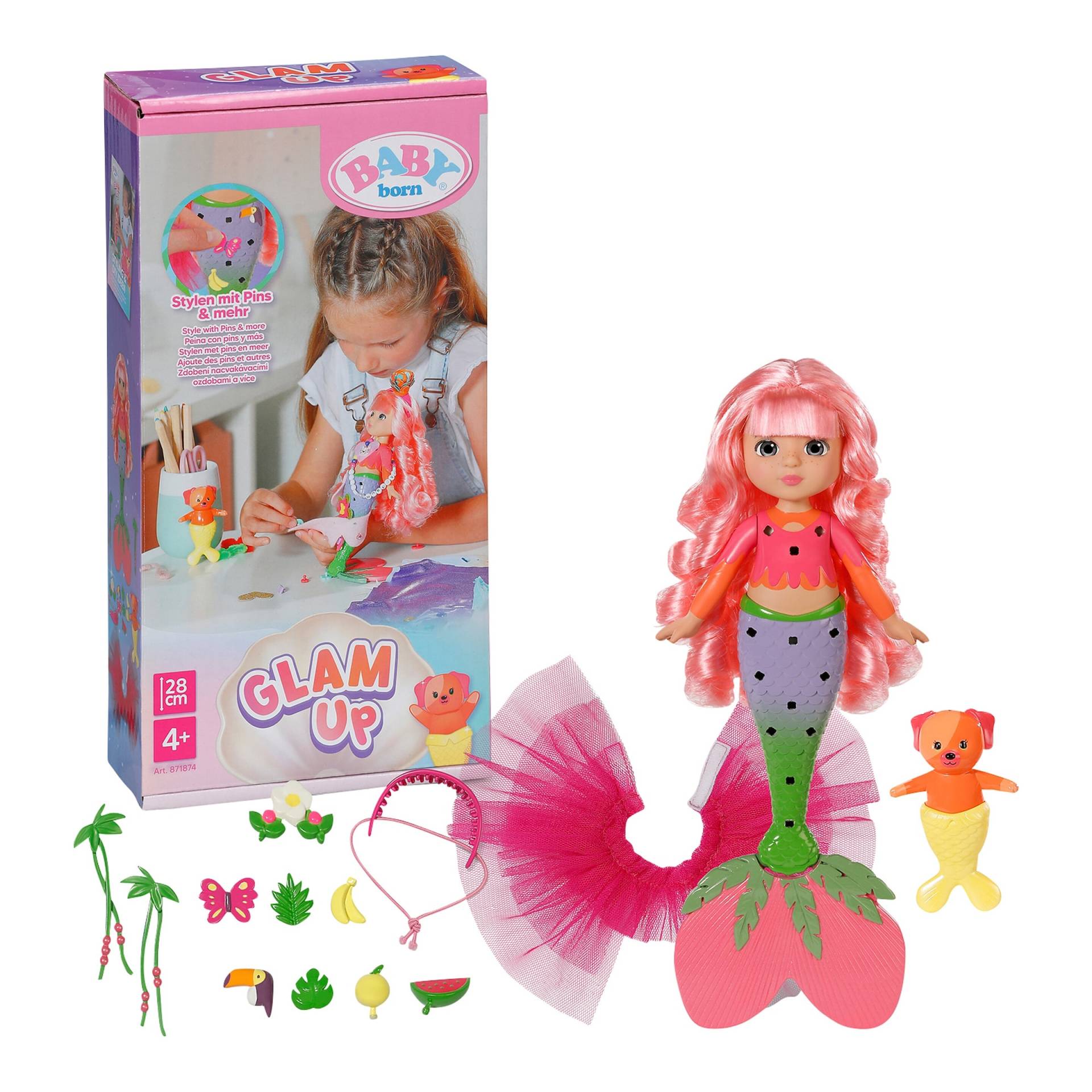 Zapf Creation Baby Born Puppe Meerjungfrau Glam Up Sunshine von Zapf Creation