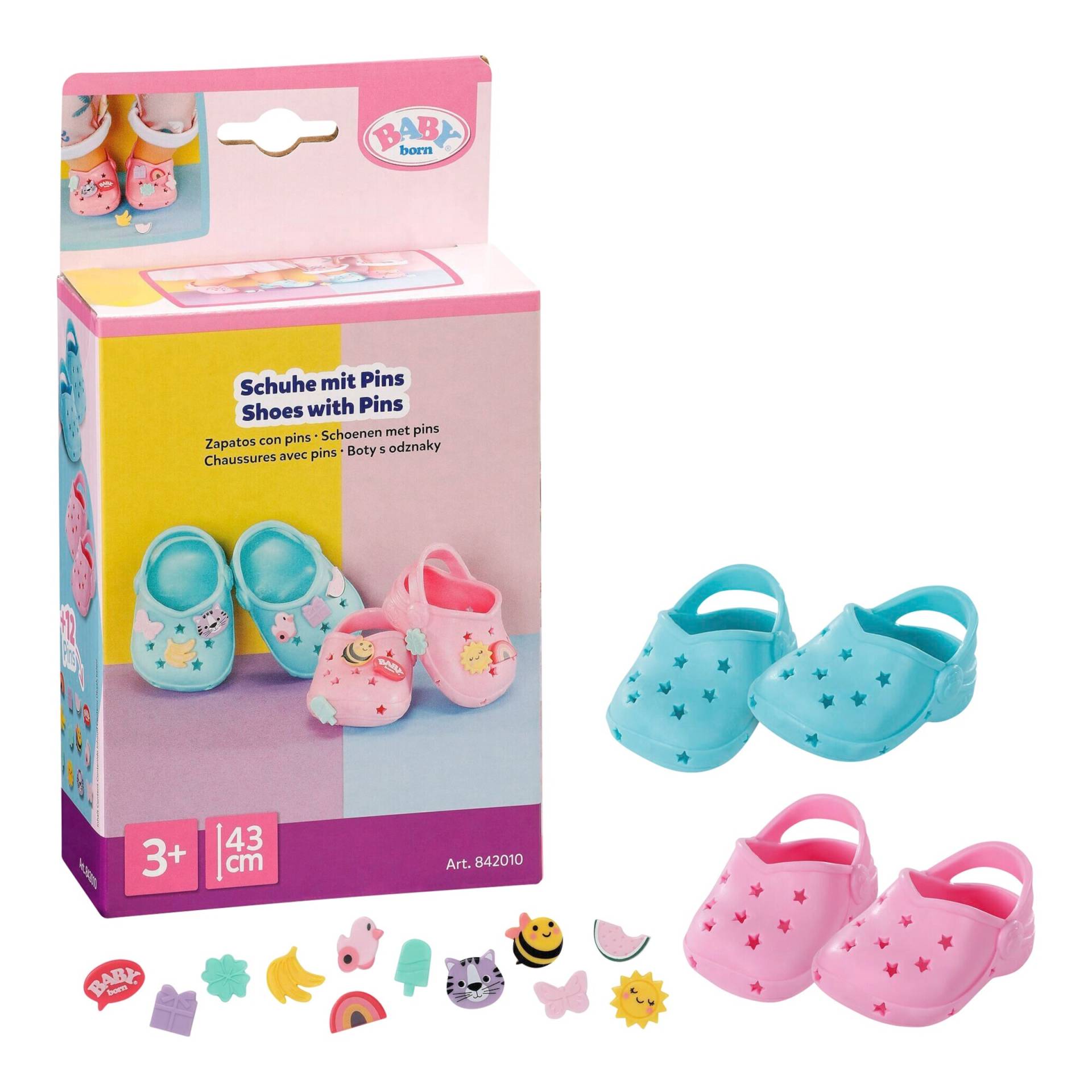 Zapf Creation Baby Born Puppen Badeschuhe mit Pins 2 Paar 43cm von Zapf Creation