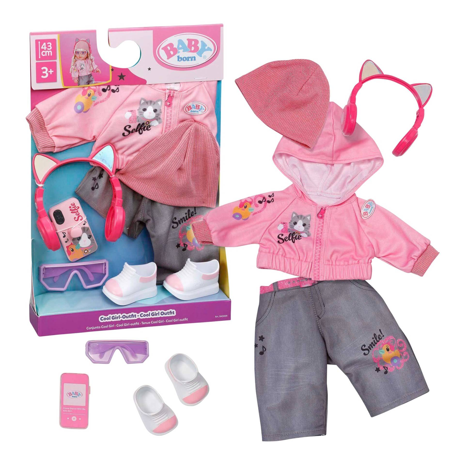 Zapf Creation Baby Born Puppen Outfit Cool Girl 43cm von Zapf Creation
