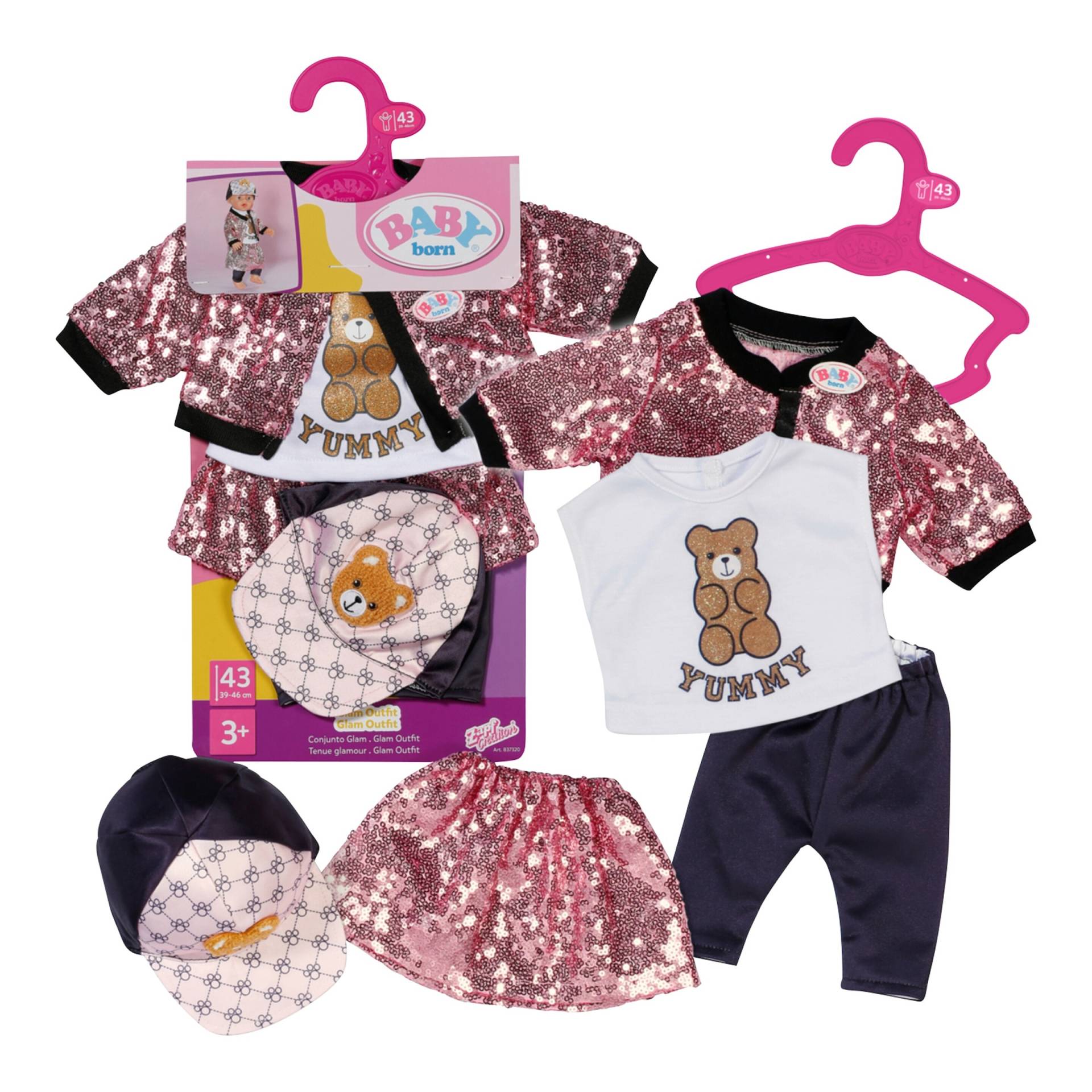 Zapf Creation Baby Born Puppen Outfit Glam 43cm von Zapf Creation