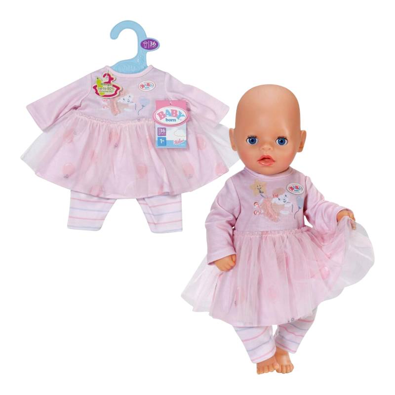 Zapf Creation Baby Born Puppen Outfit Kleid rosé 43 cm von Zapf Creation