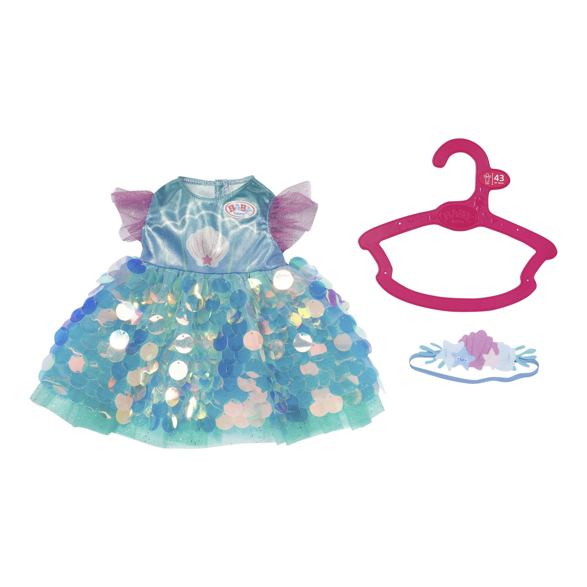 Zapf Creation Baby Born Puppen Outfit Meerjungfrau 43cm von Zapf Creation